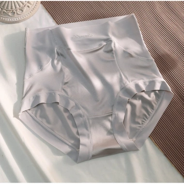 Quần Lót Cạp Cao Gen Bụng Su Lụa Satin Không Lộ Viền, Hỗ Trợ Vòng Eo Mảnh A154