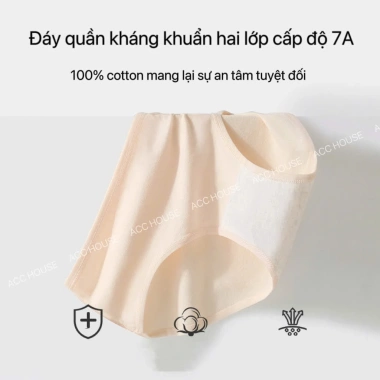 Quần lót cotton không đường may kháng khuẩn 7A thoáng khí, mềm mại - 15.500₫ 3 Quần lót cotton không đường may kháng khuẩn 7A thoáng khí, mềm mại - 15.500₫ 3