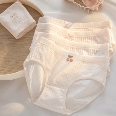 Quần Lót Cotton Mềm Mại Kháng Khuẩn Co Giãn Thoáng Khí Dễ Thương AMYBRA L566 Giá 36.000 VND 5