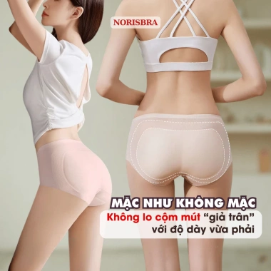 Quần Lót Độn Mông Su Mịn Thoáng Khí AMYBRA N2.055 Chip Nâng Mông Tự Nhiên 171k