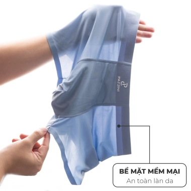 Quần lót nam boxer PAZZINI thun lạnh cao cấp, co giãn 4 chiều, thấm hút kháng khuẩn 129k