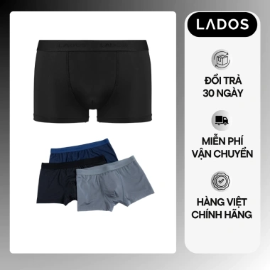 Quần Lót Nam Boxer Thun Lạnh Lados 34.164 – Co giãn, thoáng mát, thấm mồ hôi, 44.000₫