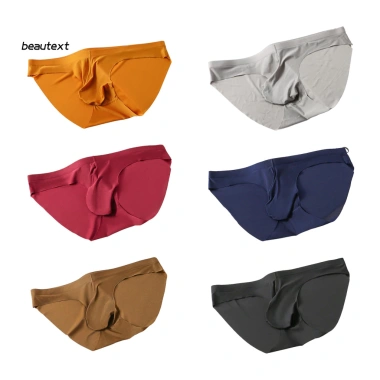 Quần lót nam Ice Silk mid‑waist màu trơn - Giá ưu đãi 82.125₫, mát, thoáng khí 6