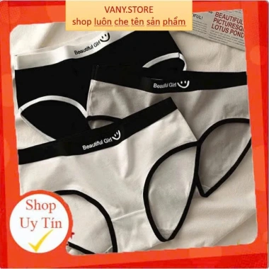 Quần Lót Nữ Cotton A143 mặt cười trẻ trung gợi cảm tôn dáng chỉ 15.000đ