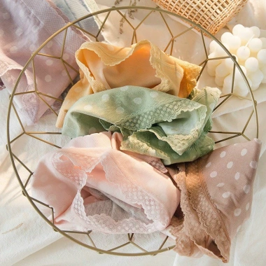 Quần lót nữ cotton co giãn chấm bi, kháng khuẩn, vòng 3 gợi cảm A114 - 12.000đ 3