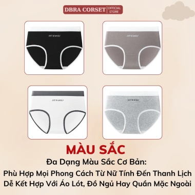 Quần Lót Nữ Cotton Co Giãn Dáng Thể Thao Just Be Myself - Đáy Cotton, Giá 108.000 VND