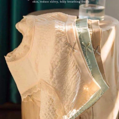 Quần Lót Nữ Cotton Dệt Kim A34 - Kháng khuẩn, thoáng mát, đính nơ xinh, tôn vòng 3, 9.800₫ 3