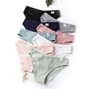 Quần Lót Nữ Cotton Gân Tăm, Chip Cạp Ôm Dáng Quyến Rũ - AMYBRA L246 47k 2 Quần Lót Nữ Cotton Gân Tăm, Chip Cạp Ôm Dáng Quyến Rũ - AMYBRA L246 47k 2