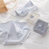 Quần Lót Nữ Cotton Gân Tăm Đáy 2 Lớp, Chip Cạp Vừa, Thú Dễ Thương AMYBRA L861 33k 2
