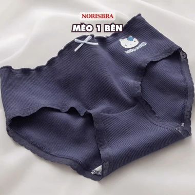 Quần Lót Nữ Cotton Gân Tăm Thoáng Khí Chip Cạp Vừa Đáy AMYBRA L2.509 Giá 42.000 10