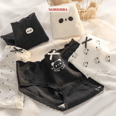 Quần Lót Nữ Cotton Kháng Khuẩn AMYBRA L1.172 Chip Cạp Vừa Viền Nhún Giá 42.000đ 3