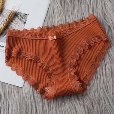 Quần Lót Nữ Cotton Kháng Khuẩn Gân Tăm, Viền Ren Sexy, Điệu Đà - Giá 19.000₫ 7 Quần Lót Nữ Cotton Kháng Khuẩn Gân Tăm, Viền Ren Sexy, Điệu Đà - Giá 19.000₫ 7