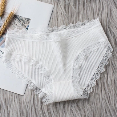 Quần Lót Nữ Cotton Kháng Khuẩn Gân Tăm, Viền Ren Sexy, Điệu Đà - Giá 19.000₫ 10 Quần Lót Nữ Cotton Kháng Khuẩn Gân Tăm, Viền Ren Sexy, Điệu Đà - Giá 19.000₫ 10