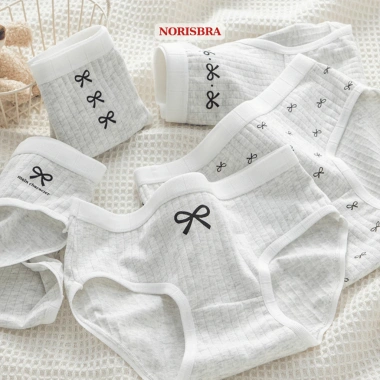 Quần Lót Nữ Cotton Kháng Khuẩn Thoáng Khí - Chip Cạp Vừa Đầy AMYBRA L1.108 2.026