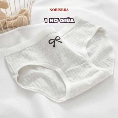 Quần Lót Nữ Cotton Kháng Khuẩn Thoáng Khí - Chip Cạp Vừa Đầy AMYBRA L1.108 2.026