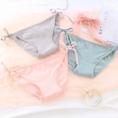 Quần Lót Nữ Cotton Kháng Khuẩn, Thoáng Mát, Dây Rút Mảnh Gợi Cảm – 25.000đ
