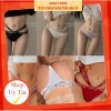 Quần Lót Nữ Cotton Lọt Khe A37 FREESHIP - Dây Đan Chéo, Viền In Chữ, Gợi Cảm 40k