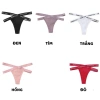Quần Lót Nữ Cotton Lọt Khe A37 FREESHIP - Dây Đan Chéo, Viền In Chữ, Gợi Cảm 40k 2