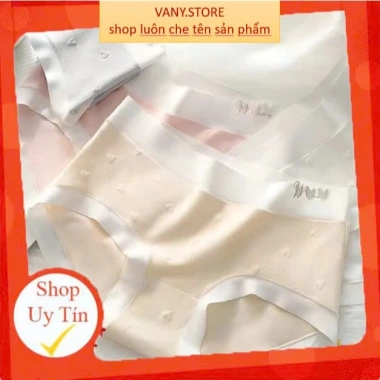 Quần Lót Nữ Cotton Lụa Cao Cấp Trái Tim - Mềm Mại, Thoáng Mát, Giá 20.000₫