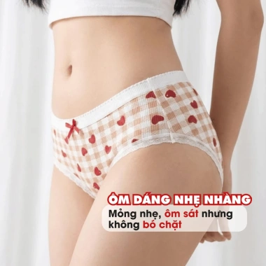 Quần Lót Nữ Cotton Mềm Gấu Đỏ May Mắn, Đáy Kháng Khuẩn AMYBRA LY20 – Giá 41.000 VND 2