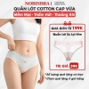Quần Lót Nữ Cotton Mềm Họa Tiết Dễ Thương Chip Cạp Vừa Phối Ren Đáy AMYBRA L1.129 37k