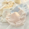 Quần Lót Nữ Cotton Mềm Họa Tiết Nổi, Chip Ren Viền Bèo AMYBRA L2.861 - 53.000₫ 4