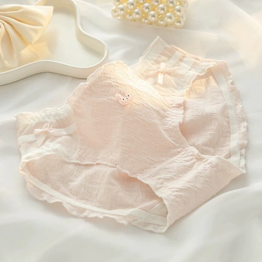 Quần Lót Nữ Cotton Mềm Họa Tiết Nổi, Chip Ren Viền Bèo AMYBRA L2.861 - 53.000₫ 10 Quần Lót Nữ Cotton Mềm Họa Tiết Nổi, Chip Ren Viền Bèo AMYBRA L2.861 - 53.000₫ 10