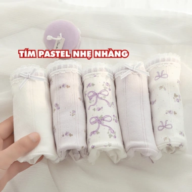 Quần Lót Nữ Cotton Mềm Họa Tiết Nữ Tính Chip Đáy May Kháng Khuẩn AMYBRA L1.133 6 Quần Lót Nữ Cotton Mềm Họa Tiết Nữ Tính Chip Đáy May Kháng Khuẩn AMYBRA L1.133 6