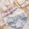 Quần Lót Nữ Cotton Mềm Mại Pastel Cạp Vừa Lưng Thun Co Giãn AMYBRA L183 Giá 40k 3