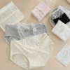 Quần Lót Nữ Cotton Mịn Cạp Ren Gợi Cảm Chip Cạp Vừa Đáy May AMYBRA L5.310 Giá 37k 3