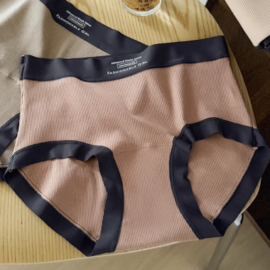 Quần Lót Nữ Cotton Thoáng Khí AMYBRA L5.246 - Cạp Cao, Viền Su Co Giãn, Giá 39.000