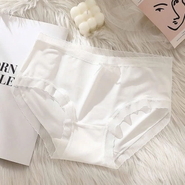 Quần Lót Nữ Đúc Su Cao Cấp A76 - Thiết Kế Nơ Giữa Điệu Đà, Giá 15.000 VND