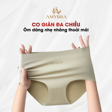 Quần Lót Nữ Đúc Su Mềm Mịn Thoáng Khí, Chip Đáy Ép Kháng Khuẩn AMYBRA L057 43k 3