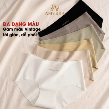 Quần Lót Nữ Đúc Su Mềm Mịn Thoáng Khí, Chip Đáy Ép Kháng Khuẩn AMYBRA L057 43k 5