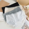 Quần lót nữ đức su viền ren AMYBRA L369 - mềm mịn, co dãn, đáy 2 lớp 4