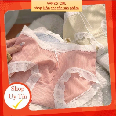 Quần Lót Nữ FREESHIP Cotton Viền Sóng Kháng Khuẩn Sexy Gợi Cảm A123