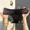 Quần Lót Nữ Gợi Cảm Ánh Sáng Sang Trọng, Kháng Khuẩn Đáy Mỹ, Ren Desire Trong Suốt Satin Lụa – Giá 40.986₫ 4