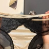Quần Lót Nữ Gợi Cảm Ánh Sáng Sang Trọng, Kháng Khuẩn Đáy Mỹ, Ren Desire Trong Suốt Satin Lụa – Giá 40.986₫ 7
