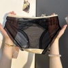 Quần Lót Nữ Gợi Cảm Ánh Sáng Sang Trọng, Kháng Khuẩn Đáy Mỹ, Ren Desire Trong Suốt Satin Lụa – Giá 40.986₫ 9