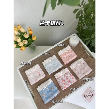 Quần Lót Nữ Ren Gấm Sexy A120 - Viền Ren Gợn Sóng, Tôn Dáng, Giá 25.000 VND