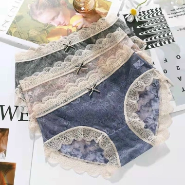 Quần Lót Nữ Ren Gấm Sexy - Viền gợn sóng quyến rũ, tôn dáng - 35.000 VND 6