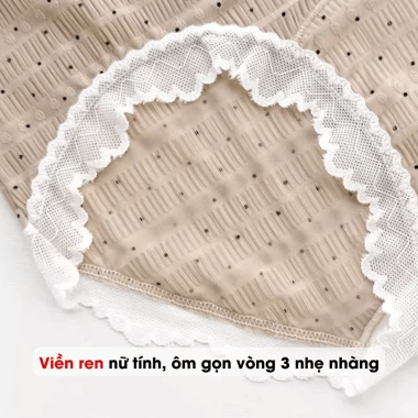 Quần Lót Nữ Ren Mềm Gợi Cảm, Chip Cạp Cao May AMYBRA L5.904 - Giá 52.000đ