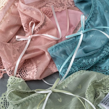Quần lót nữ ren tơ xuyên thấu pastel hiện đại - Đẹp, thoáng mát, giá chỉ 35k