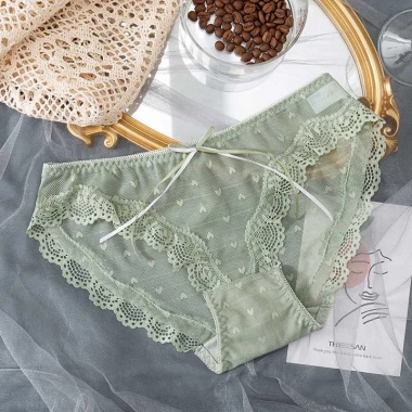 Quần lót nữ ren tơ xuyên thấu pastel hiện đại - Đẹp, thoáng mát, giá chỉ 35k