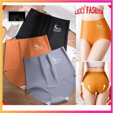 Quần Lót Nữ Su Lụa Cao Cấp Cạp Cao Gen Nịt Bụng Tàng Hình - Sexy, Thoải mái, Giá 25.800 VND