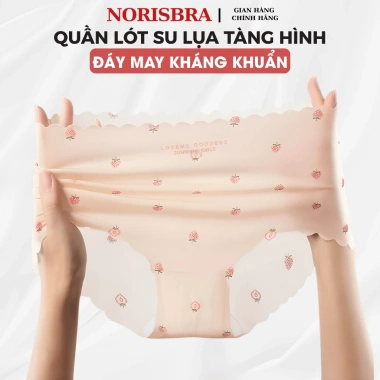 Quần Lót Nữ Su Lụa Viền Lượn Sóng Siêu Mỏng Chip Cạp Vừa Đáy Kháng Khuẩn AMYBRA L1.027 25k