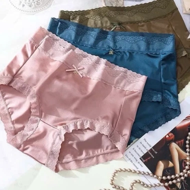 Quần lót nữ su lụa VIP loại 1, ren hông cao, kháng khuẩn tổ ong, gợi cảm - 10 chiếc S15 chỉ 59.000₫