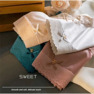 Quần lót nữ su lụa VIP loại 1, ren hông cao, kháng khuẩn tổ ong, gợi cảm - 10 chiếc S15 chỉ 59.000₫
