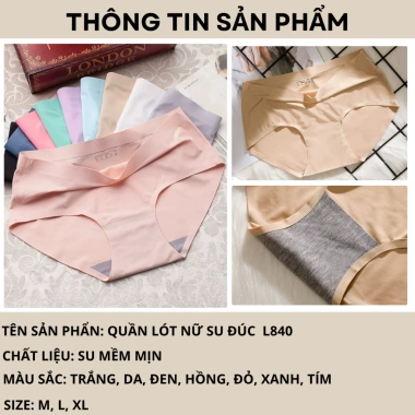 Quần Lót Nữ Su Mềm Mại Co Giãn Đáy 2 Lớp Chip Cạp Vừa AMYBRA L840 29.900đ