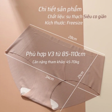Quần Lót Nữ Su Thạch Lụa Băng Hợp Siêu Mỏng Nhẹ Kháng Khuẩn Mã A33 Giá 25k